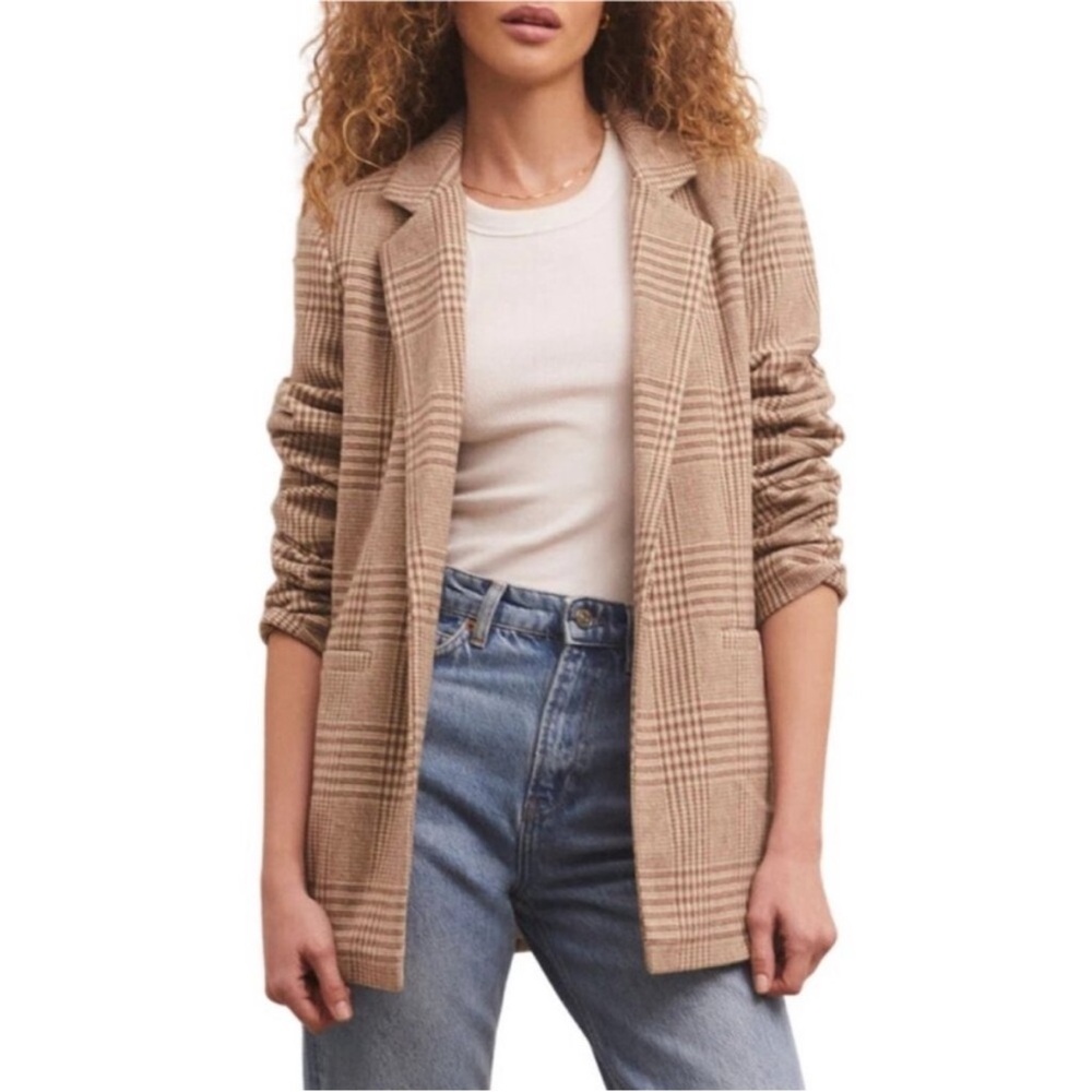 Z Supply Anna Plaid Blazer